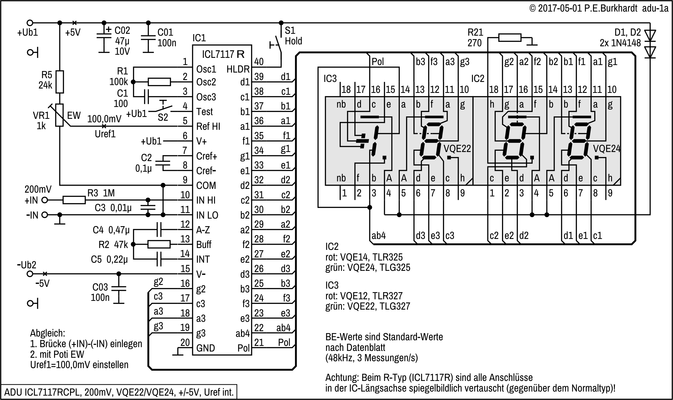 Icl7107cpl схема включения